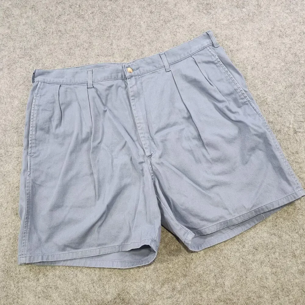 Vintage Polo‎ Ralph Lauren Shorts Mens 40 Blue Pleated Chino Classic USA 90s 80s